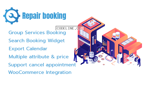 Repair Booking v1.4 – WordPress booking system for repair service industries