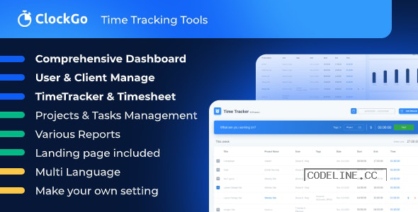 ClockGo v2.0 – Time Tracking Tool