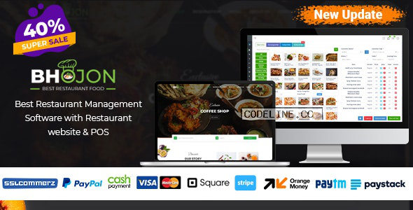 Bhojon v2.5 – Best Restaurant Management Software with Restaurant Website