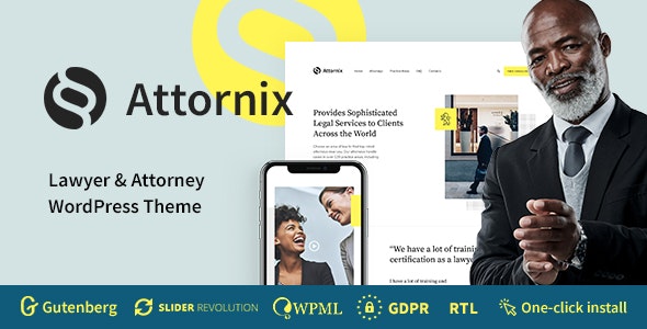 Attornix v1.0.4 – Lawyer WordPress Theme