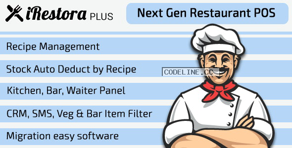 iRestora PLUS v3.4 – Next Gen Restaurant POS