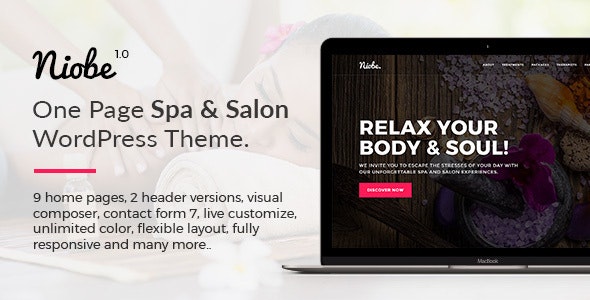 Niobe v1.2.1 – Spa & Salon WordPress Theme