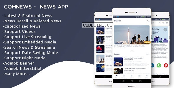ComNews v1.0 – Android News App with Admin Panel