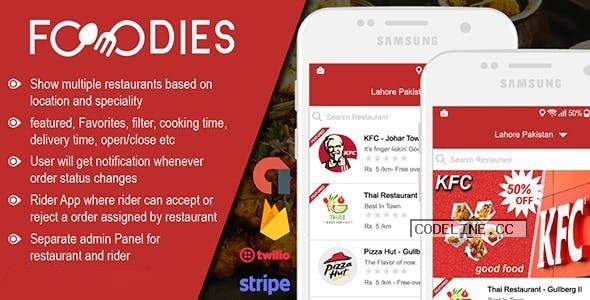 Native Restaurant Food Delivery & Ordering System With Delivery Boy – Android v2.0.5