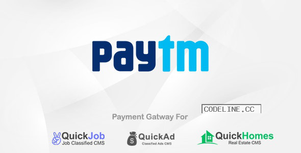 Paytm Payment Plugin For QuickCMS v1.0