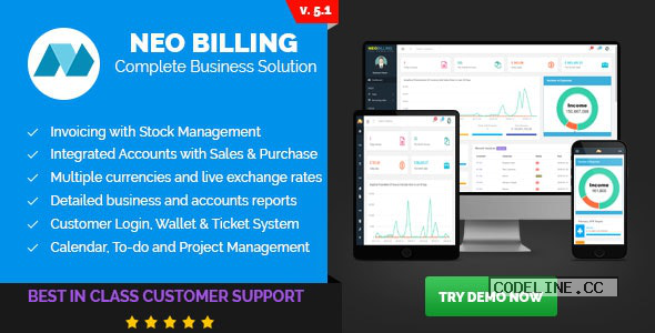 Neo Billing v5.1 – Accounting, Invoicing And CRM Software