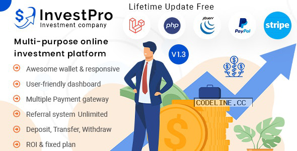 InvestPro v1.0.4 – Wallet & Banking Online Hyip Investment Platform