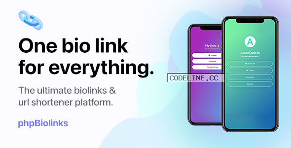 BioLinks v6.2 – Instagram & TikTok Bio Links & URL Shortener (SAAS Ready)