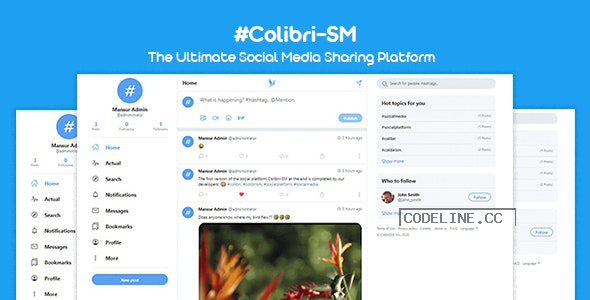 ColibriSM v1.0.8 – The Ultimate PHP Modern Social Media Sharing Platform