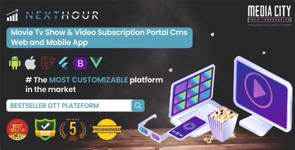 Next Hour v5.4 – Movie Tv Show & Video Subscription Portal Cms Web and Mobile App