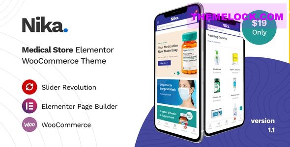 Nika v1.1.6 – Medical Elementor WooCommerce Theme