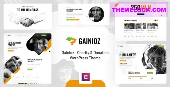 Gainioz v1.0.0 – Charity & Donation WordPress Theme