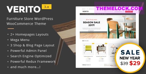 Verito v5.4 – Furniture Store WooCommerce WordPress Theme