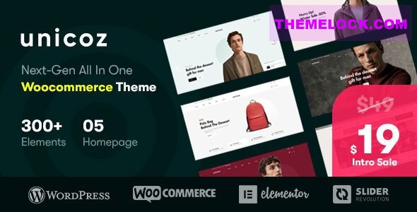 Unicoz v1.0.1 – Elementor WooCommerce Theme