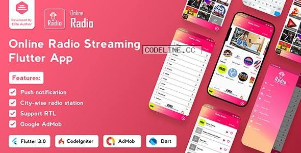 Radio Online v1.0.6 – Flutter Full App