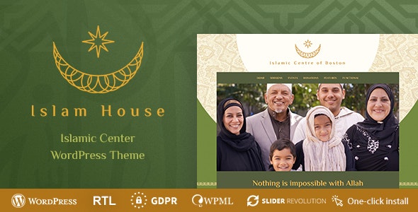 Islam House v1.0.7 – Mosque and Religion WordPress Theme