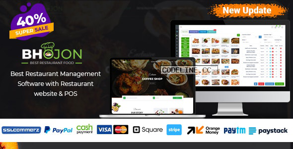 Bhojon v2.2 – Best Restaurant Management Software with Restaurant Website