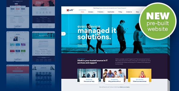 Nanosoft v1.2.2 – WP Theme for IT Solutions and Services Company