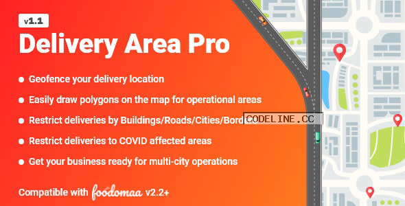 Delivery Area Pro v1.1 – Module for Foodomaa
