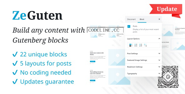 ZeGuten v1.1.3 – Blocks for Gutenberg