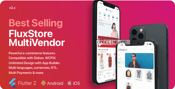 Fluxstore Multi Vendor v2.1.0 – Flutter E-commerce Full App