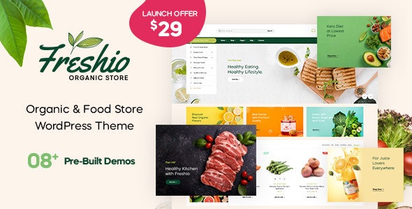 Freshio v2.1.6 – Organic & Food Store WordPress Theme