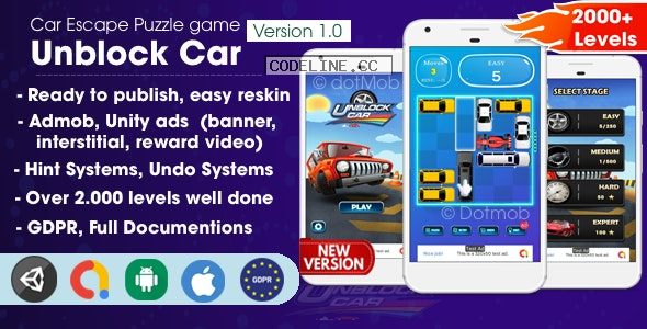Unblock Car v1.0 – Unity Complete Project
