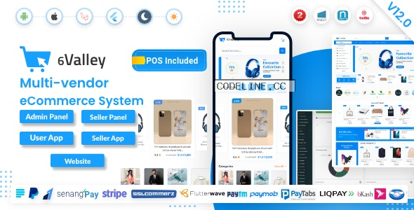 6valley Multi-Vendor E-commerce v12.0 – Complete eCommerce Mobile App, Web, Seller and Admin Panel