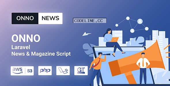 ONNO v1.0 – Laravel News & Magazine Script