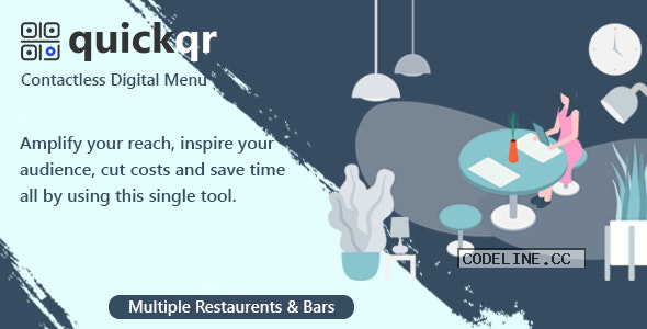 QuickQR v4.0 – Saas – Contactless Restaurant QR Menu Maker