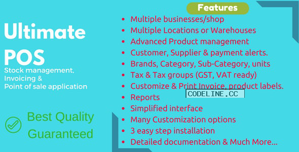 Ultimate POS v3.6 – Best Advanced Stock Management, Point of Sale & Invoicing application