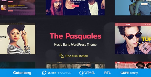 The Pasquales v1.0.7 – Music Band, DJ and Artist WP Theme