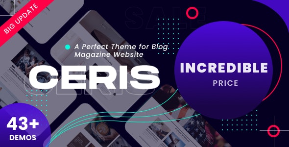 Ceris v3.9 – Magazine & Blog WordPress Theme