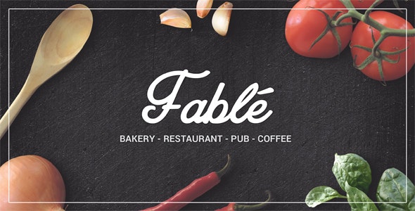 Fable v1.3.4 – Restaurant Bakery Cafe Pub WordPress Theme