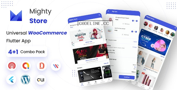 MightyStore Dokan Multi Vendor v16.0 – Flutter E-commerce Full App