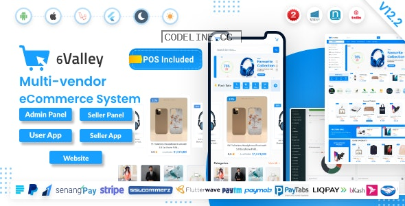 6valley Multi-Vendor E-commerce v12.2 – Complete eCommerce Mobile App, Web, Seller and Admin Panel