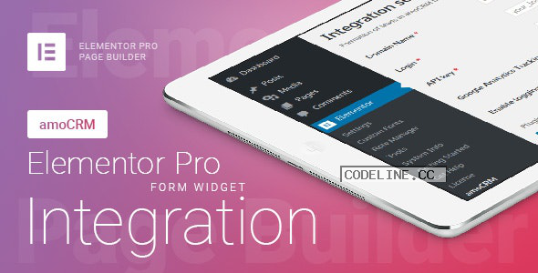 Elementor Pro Form Widget – amoCRM – Integration v2.4.6