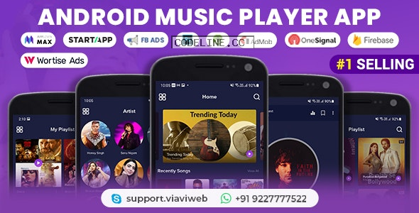 Android Music Player v7.0 – Online MP3 (Songs) App