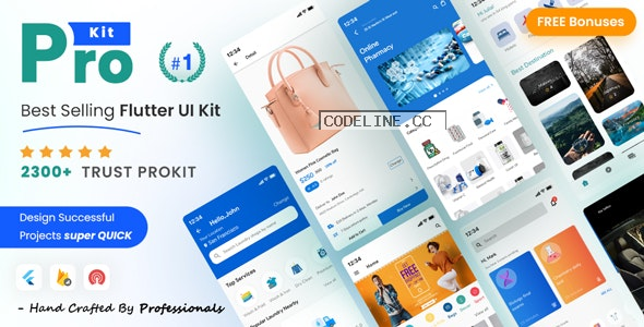 ProKit v45.0 – Best Selling Flutter UI Kit