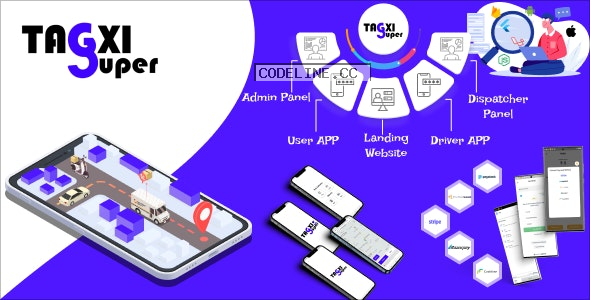 Tagxi Super v1.0 – Taxi + Goods Delivery Complete Solution