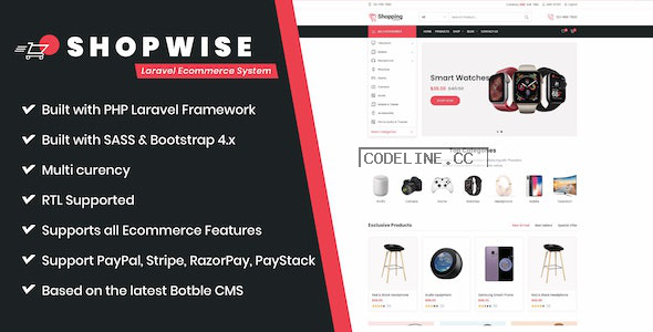 Shopwise v1.0.4 – Laravel Ecommerce System