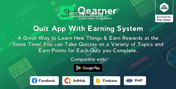 Qearner v2.0.3 – Quiz App | Android Quiz game with Earning System + Admin panel
