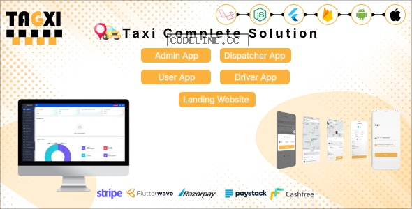 Tagxi v2.2 – Flutter Complete Taxi Booking Solution