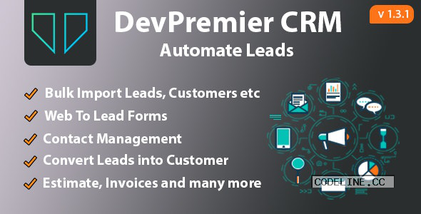 DevPremier CRM v1.3.1 – Convert Leads into Customers