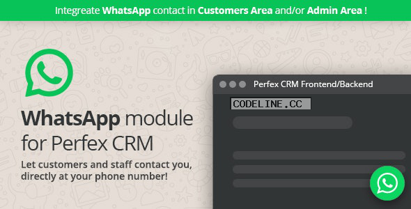 WhatsApp module for Perfex CRM v1.0
