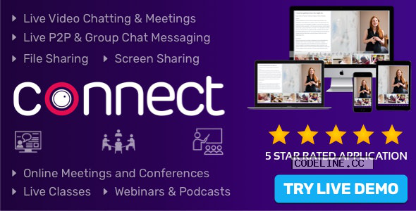Connect v1.6.0 – Live Class, Meeting, Webinar, Online Training & Web Conference