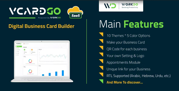 vCardGo SaaS v2.5 – Digital Business Card Builder