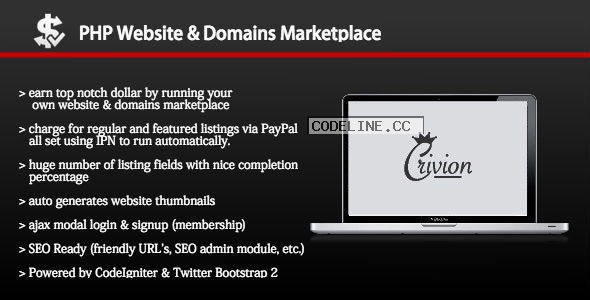 PHP Website and Domains Marketplace v1.8