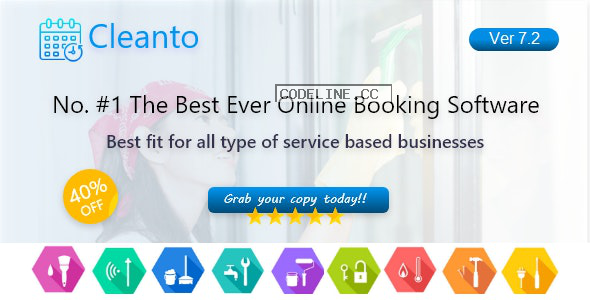 Cleanto v6.5 – Online bookings management system for maid services and cleaning companies