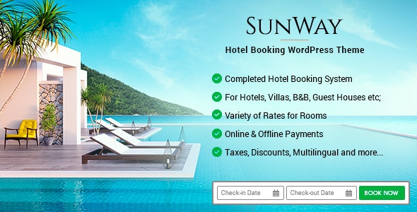Sunway v4.4 – Hotel Booking WordPress Theme